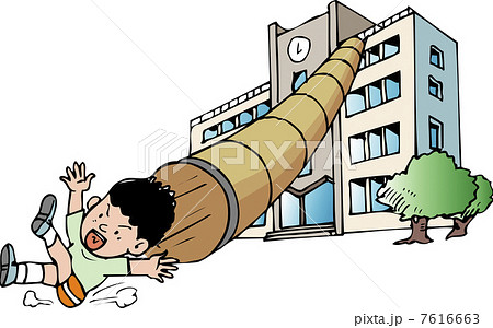 避難訓練のイラスト素材