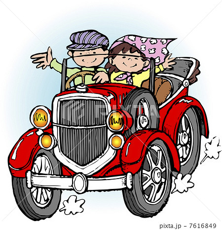 クラシックカーのイラスト素材 クラシックカーのイラスト素材