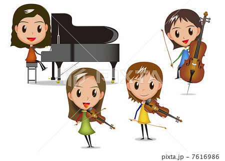カルテットのイラスト素材