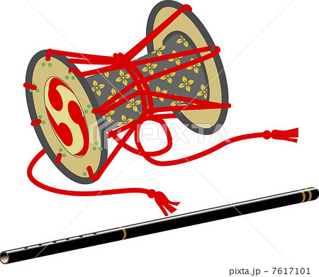 小鼓と横笛 7617101