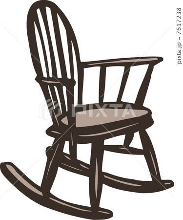 ロッキングチェアのイラスト素材