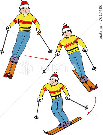 パラレルターンのイラスト素材