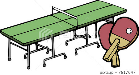 卓球台とラケット 7617647