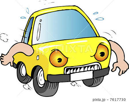 暴走車のイラスト素材