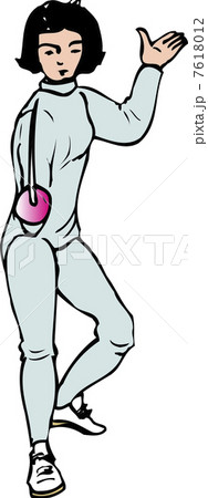 フェンシングかまえ フェンシングかまえ 7618012