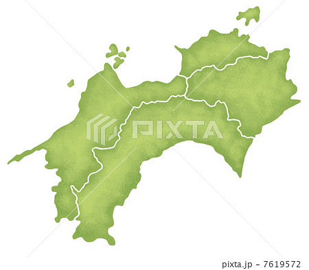 四国地方の地図 7619572