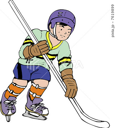 アイスホッケーのイラスト素材