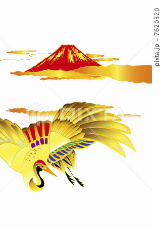 富士山と鶴 富士山と鶴 7620320