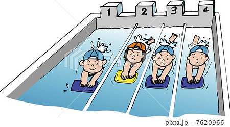 バタ足競争 7620966