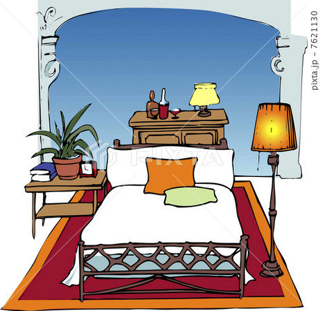 寝室のイラスト素材