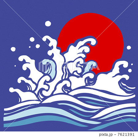 波の絵アクリル画です。 How to draw waves with acrylic paint / Blue sea and sky
