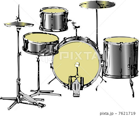 ドラムセットのイラスト素材 7621719 Pixta