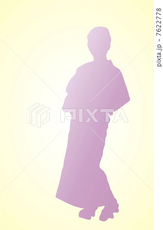 着物シルエット 7622778