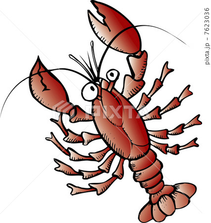 ザリガニのイラスト素材