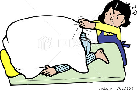 起きなさいのイラスト素材