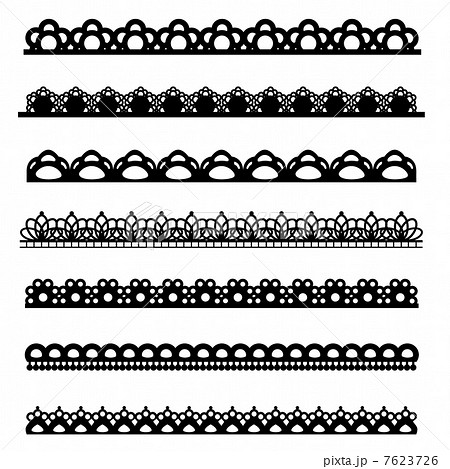 レース 素材 セットのイラスト素材 [7623726] - PIXTA