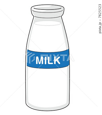 牛乳瓶のイラスト素材 7625523 Pixta