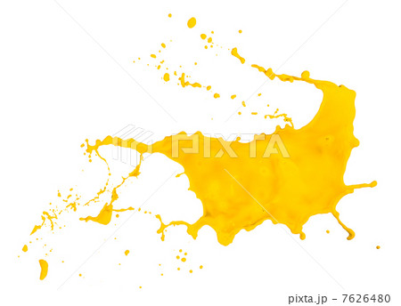 yellow paint splash 7626480