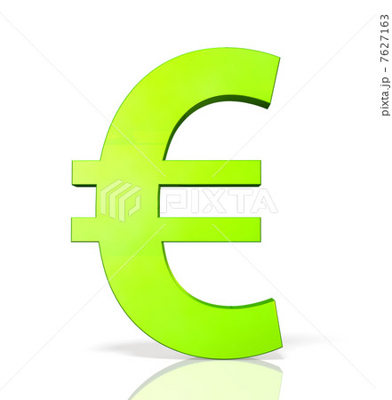 通貨記号を表すアブストラクト3DCGイラスト 7627163