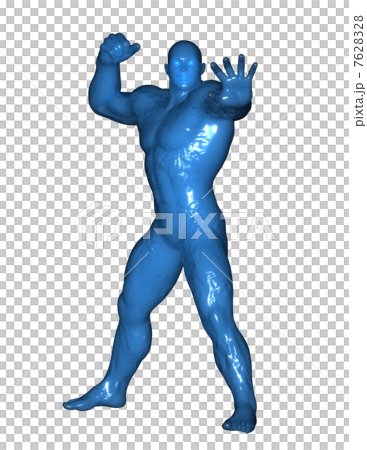 Blue Man - Stock Illustration [7628328] - PIXTA