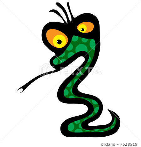Cartoon snake. Cartoon snake. 7628519