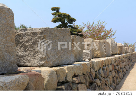 小豆島 大阪城残石記念公園の残石 小豆島 大阪城残石記念公園の残石 7631815