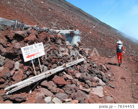 富士山の登山道　御殿場ルート 7634455
