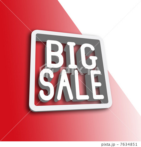 ビッグセールの立体文字 7634851