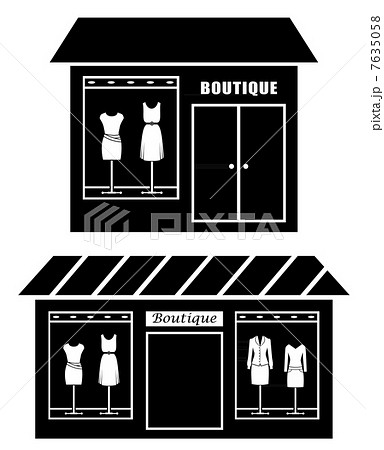 Black icon of boutique 7635058