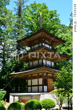 山梨県　恵林寺　三重塔（2013.6） 7639198
