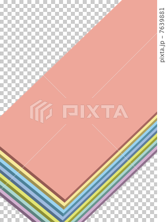 カラフルなレイヤー 7639881