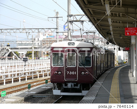 阪急電鉄 7300系 7301F 増結編成 桂駅C号線 桂車庫 入庫 阪急電鉄 7300系 7301F 増結編成 桂駅C号線 桂車庫 入庫 7640114