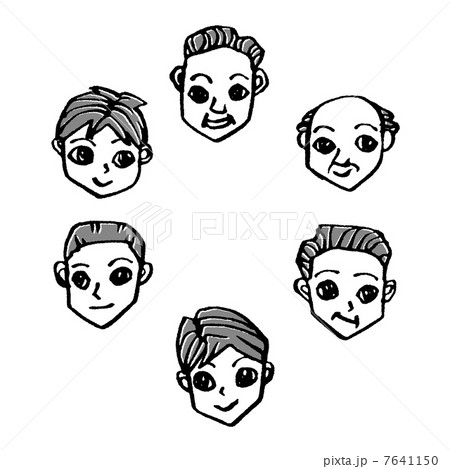 男性の顔 7641150