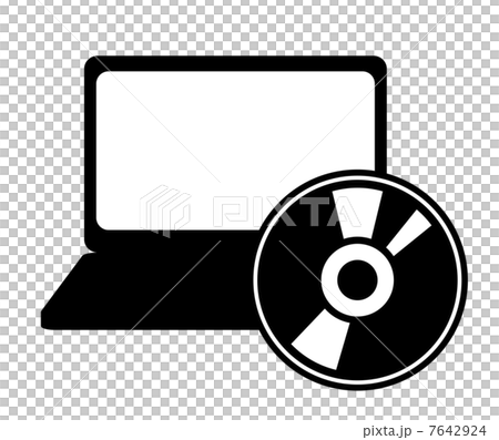 パソコンとディスク 7642924