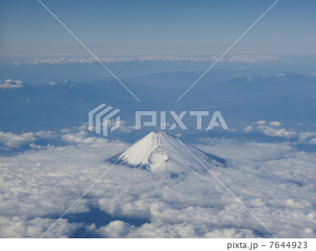 飛行機からみた富士山 飛行機からみた富士山 7644923