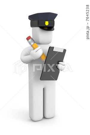 Police officer writing a ticket Police officer writing a ticket 7645238