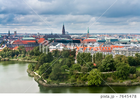 view on center of Copenhagen, Denmark 7645478