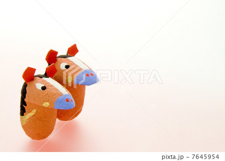 年賀素材　午　ハガキテンプレート 7645954