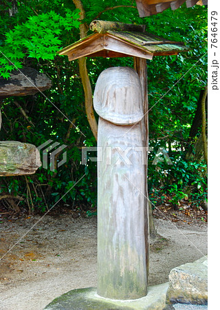 八重垣神社の 木製 男根 島根県松江市佐草町 の写真素材