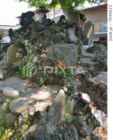 市川市本行徳にある八幡神社の富士塚 7646623