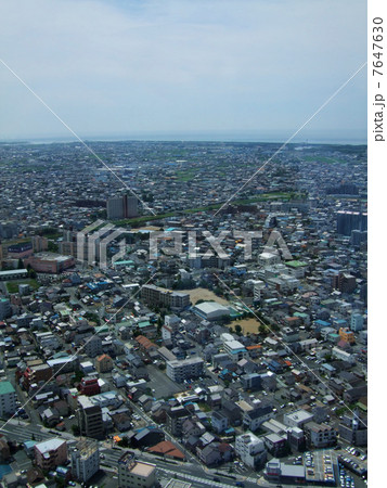 静岡県浜松市 駅南 街町並みの写真素材