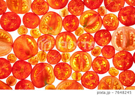 Abstract Background of Different Tomato Slices 7648245