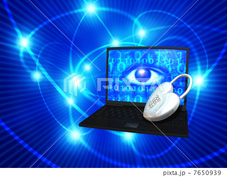 パソコンのセキュリティー／虹彩認証 7650939