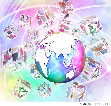 世界のホームページと地球 7650943