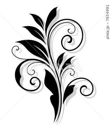 Abstract floral pattern in retro style Abstract floral pattern in retro style 7654991