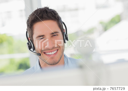 Happy designer having an online communication Happy designer having an online communication 7657729