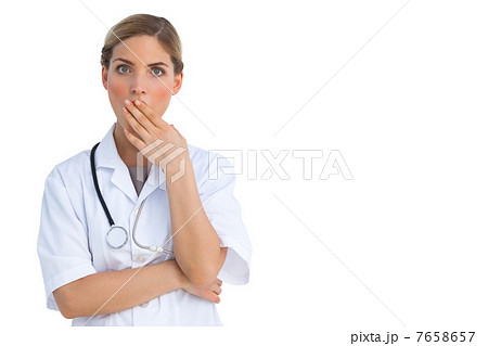 Astonished nurse 7658657