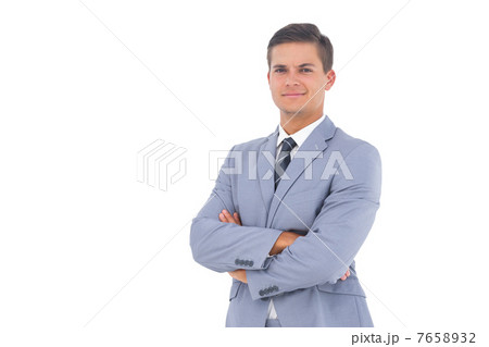 Smart businessman with arms crossed 7658932