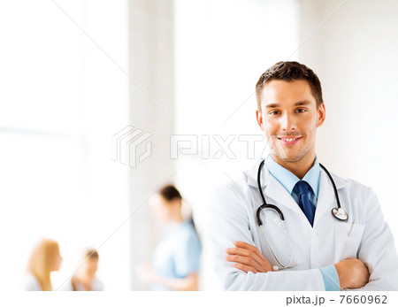 male doctor with stethoscope 7660962
