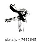 馬の筆文字　干支 7662645